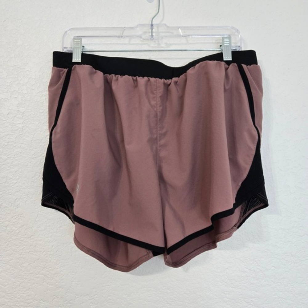 Under Armour XL HeatGear Running Shorts Women‎ XL Pink  Built In Brief